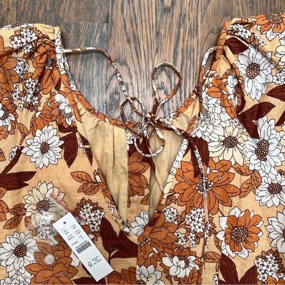 J. Crew V-back Linen Shirtdress in Zinnia Floral - Picture 9 of 12